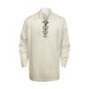 SOLOTIMES Men’s Scottish Jacobite Ghillie Kilt Highland Shirt Long Sleeve Lace Up Medieval Renaissance Pirate Costume Large Beige 26 51HWXmGfafL