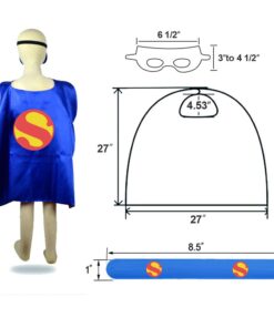 Alternative view of RioRand Kids Dress Up 5PCS Superhero Capes Set and Slap Bracelets for Boys Costumes Birthday Party Gifts