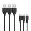 Anker [3-Pack Powerline Micro USB Cable (3ft), Charging Cable for Micro Port E-Readers and More Micro USB Devices(Black) 3ft Black 3 59 51Hf V6Bx2L