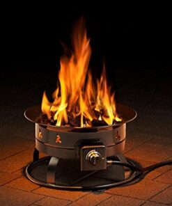 Heininger 5995 58,000 BTU Portable Propane Smokeless Outdoor Gas Fire Pit Black 20 51Hf7bk6yeL