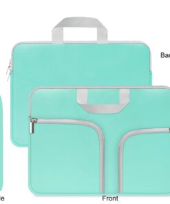 HESTECH Chromebook Case,11.6-12.3 Laptop Sleeve Neoprene Computer Handbag Protective Cover for 13 inch MacBook Air/Pro M2/M1 Acer R11/Spin 311/HP Stream/Samsung/Surface /7+/6/5/4/3/Go 12.4" Mint Green 11.6"-12.5-12.9 Inch Hot Teal 35 51HfrxlqUZL