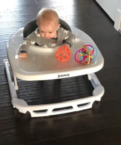 Joovy Spoon Baby Walker & Activity Center Featuring Three Adjustable Heights, Tough Luggage Grade Seat Material, and 30 lb Weight Capacity - JPMA Safety Certified (Blueberry) Blueberry 45 51Hg4WZsBFL