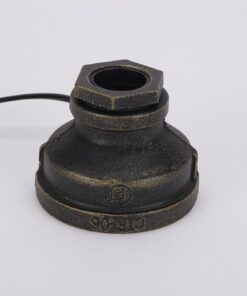 Kiven Steampunk Table Lamp UL Certification Button Switch Cord Vintage Style Desk Light E26 Iron Base Modern Antique Table Light Bulbs Not Included 18 51HmvuGJfwL