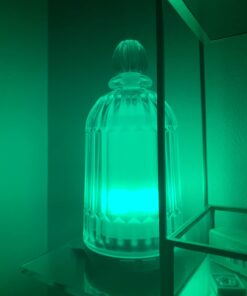 DOUDING Glass Essential Oil Diffuser Humidifier, Ultrasonic Aromatherapy Diffuser Cool Mist with Auto Shut-Off, 7 Colors Adjustable Diffuser for Home, Bedroom, Office, Yoga, 120ml(White Base) White Base 43 51Hp1Z6DF L