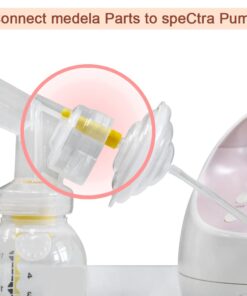 Alternative view of Maymom Flange Adapter Compatible with Spectra S1, Spectra S2; Connects Maymom Breastshield/Maymom Bottle and Spectra Backflow Protector (Maymom Flange Adapter, Yellow) Yellow_2pc