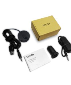 BESIGN BK01 Bluetooth Car Kit, Wireless Receiver for Handsfree Talking and Music Streaming with Ground Loop Noise Isolator for Car with 3.5mm Aux Port 31 51I H32BTL