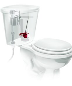 Fluidmaster 502P21 PerforMAX Universal Water-Saving Long Life Toilet Flapper for 2-Inch Flush Valves, Adjustable Solid Frame Design, Easy Install, Red, 1 pack 20 51I17uyAcVL