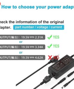 65W 45W AC Adapter Charger for Dell Laptop Charger, Dell inspiron 11 13 14 15 17 3000 5000 7000 Series laptops Round Connects Chargers(7.4mm and 4.5mm) 10 51I1B8OWZFL