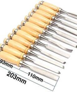 eoocvt 12pcs Wood Carving Chisel Set Woodworking Professional Hand Tool Gouges 16 51IEKIE1kiL