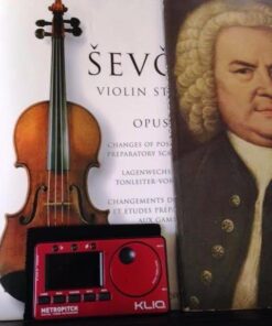 KLIQ MetroPitch - Metronome Tuner for All Instruments - with Guitar, Bass, Violin, Ukulele, and Chromatic Tuning Modes (MetroPitch, Red) 24 51IGnfomEpL