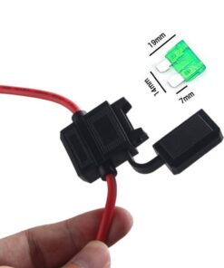 Alternative view of Qiorange 12 Gauge ATC Fuse Holder Box In-Line AWG Wire Copper Blade Standard Plug Socket 12V 30A (5-Pack)