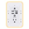 Outlet Extender with Night Light, Multi Plug Outlet, USB Wall Charger Surge Protector 4 USB Charging Port(1USB C), Power Strip Electrical Outlet Splitter Expander for Home Office Dorm Room ETL Listed 5 AC + 3 USB A +1 USB C & Light 41 51IN2UzjteL