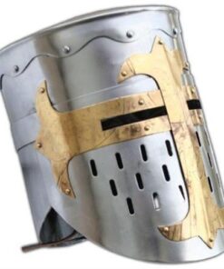 THOR INSTRUMENTS Knights Templar Crusader Helmet Medieval Armor Rustic Vintage Home Decor Gifts