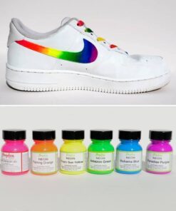 Angelus Neon Acrylic Paint Starter Kit, 6 Pack for Shoes, Boots, Bags, Furniture, Shirts, & More 18 51Ie BPdTWL 1
