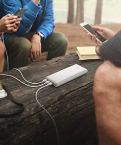 Anker Power Bank, 26,800mAh External Battery with Dual Input Port and Double-Speed Recharging, 3 USB Ports for iPhone 15/15 Plus/15 Pro/15 Pro Max, iPad, Samsung, Android and Other Devices white 31 51IhaXiwxoL