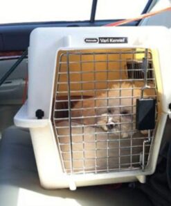 Petmate Ultra Vari Dog Kennel for Small Dogs (Durable, Heavy Duty Dog Travel Crate, Made with Recycled Materials, 21 in. Long) up to 15 lbs, Made in USA TAUPE 21.0"L x 16.0"W x 15.0"H 16 51IjtWKvU9L