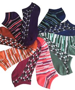 Tipi Toe Women's & Girls 20 Pairs Colorful Patterned Low Cut/No Show Socks 9-11 3d & Space Dye 8 51IotrfI8yL
