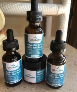 Glycolic Acid 50% Gel Peel with Chamomile and Green Tea Extracts - Professional Grade Chemical Face Peel for Acne Blemishes, Collagen Boost, Wrinkles, Fine Lines - Alpha Hydroxy Acid - 1 Bottle of 1 fl oz 42 51Isb XuBbL