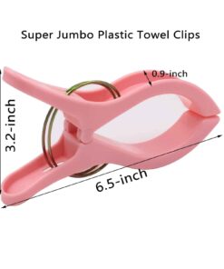 Alternative view of HAZOULEN Beach Towel Clips for Beach Chair or Pool Loungers, 6 Pack