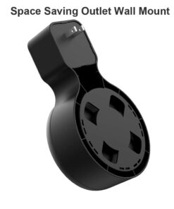 MTSmart Outlet Wall Mount Stand for Home Speakers (Dot 3rd Generation),Holder Hanger Bracket Case for Home Voice Assistants, Space Saving Accessories Without Messy Wires or Screws (1 Pack, Black) 1 Pack 11 51IxxB2851L