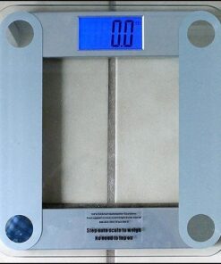 Eat Smart Products Free Body Tape Measure Included Digital Bathroom Scale with Extra Large Lighted Display, One Size, Clear 41 51J1Y0KPoGL