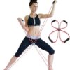 SISYAMA Core Cross Workout Pilates Reformer Exercise Resistance Cords Loop Tube Bands 17 51J6U8H7jaL