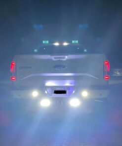 DWVO Flush Mount LED Pods 4.8Inch 2PC, 42W Triple Row Driving Lights 6300LM Work Light Flush LED Light Bar Fog Lights Off Road Lights for Truck UTV ATV SUV Boat Driving Lights Side Shooter Led Light 39 51JCxErOfL