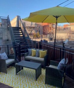 Greendale Home Fashions Outdoor Accent Pillows, Indigo, Set of 2 30 51JETMrbaDL