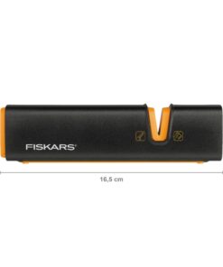 Alternative view of Fiskars XSharp Axe and Knife Sharpener, Ceramic sharpening stone/Fiberglass reinforced plastic case, Black/Orange, 1000601 16.5 x 3.5 x 3.7 cm