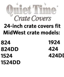 MidWest Homes for Pets Dog Crate Cover, Privacy Dog Crate Cover Fits MidWest Dog Crates, Machine Wash & Dry 24-Inch Black 30 51JHBHbkJL