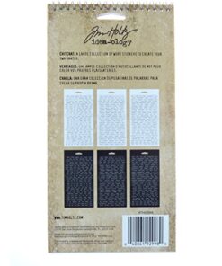 Tim Holtz Idea-ology Chitchat Word Stickers, Black and White Matte Cardstock, 1088 Stickers, TH92998, 1/8" Multicolor 15 51JHr5wXwOL