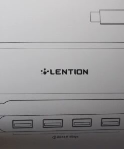 LENTION USB-C Multi-Port Hub with 4K HDMI Output, 100W PD, 4 USB 3.0 5Gbps Compatible 2023-2016 MacBook Pro, New Mac Air & Surface, Chromebook, iPhone 15, More, Stable Driver Adapter (C35, Space Gray) 32 51JIxUFwruL