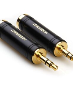 MOBOREST 3.5mm M to 6.35mm F Stereo Pure Copper Adapter, 1/8 Inch Plug Male to 1/4 Inch Jack Female Stereo Adapter, Can be Used for Conversion Headphone adapte, amp adapte, Black Fashion 2-Pack BLACK-2PCS 11 51JK9hxExZL