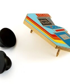 Alternative view of Pinsanity Vintage Retro Arcade Cabinet Enamel Lapel Pin