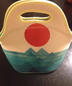 Artovida Artists Collective Insulated Neoprene Lunch Bag - Washable Soft Lunch Tote for Work and Picnic - Design By Budi Satria Kwan (Indonesia) – Ocean, Sea, Wave-Classic Budi Kwan The Wave 62 51JPVHqk1UL