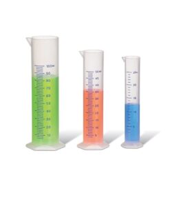 Alternative view of hand2mind Graduated Cylinder Set, Polypropylene Measuring Cylinder, Plastic Graduated Cylinder Container, Lab Equipment, Lab Tubes, Chemistry Science Supplies, School Lab Supplies (Set of 7)