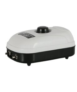 EcoPlus ECOair2 Adjustable Air Pump 126 GPH - 3 Watt with Two Outlets, Grey/Black 14 51JSYkgzcwL