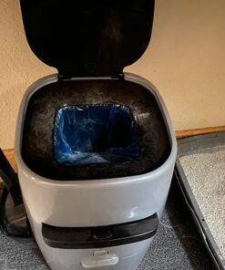 Litter Genie Plus Pail (Silver) | Cat Litter Box Waste Disposal System for Odor Control | Includes 1 Square Refill Bag 40 51JWVL3gsIL