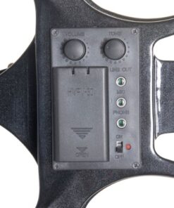 Cecilio 4/4 CEVN-1BK Solid Wood Electric/Silent Violin with Ebony Fittings in Style 1 - Full Size - Black Metallic Full Body - Black full-size 19 51JX0oZJ4jL