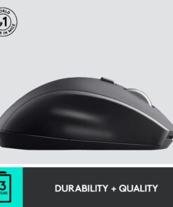 Logitech M705 Marathon Wireless Mouse, 2.4 GHz USB Unifying Receiver, 1000 DPI, 5-Programmable Buttons, 3-Year Battery, Compatible with PC, Mac, Laptop, Chromebook - Black 35 51JaihuTY4L