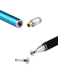 Mixoo 2-in-1 High Precision Stylus (Disc & Fiber Tips 2 in 1 Series), Extra with 3 Replaceable Tips, Compatible with Capacitive Touch Screen Devices (Blue) Blue 22 51JeyK0oCVL