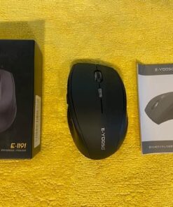 E-YOOSO Bluetooth Wireless Mouse, 3 Modes Bluetooth 5.0 & 3.0 Mouse 2.4GHz Ergonomic Wireless Optical Mouse with USB Nano Receiver, 5 Adjustable DPI Levels, 6 Buttons for Laptop, MacBook, iPad, PC Black(Bluetooth+Wireless) 44 51JfHQdZoaL