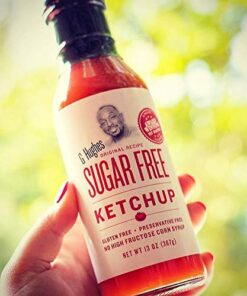 G Hughes Sugar Free Ketchup - Gluten Free, Preservation Free, Low Carb Ketchup, No Sugar Added Ketchup, Keto Condiments - 13 Oz (3-Pack) 22 51JhHYnSxL