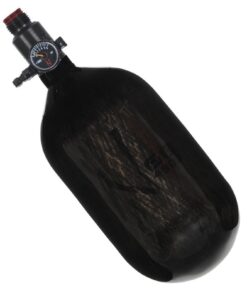 Ninja Paintball Compressed HPA Air Tank w/ Adjustable Regulator (ALL COLORS / SIZES) (68/4500 Carbon, Std Adj Reg, Translucent Black, 68ci)