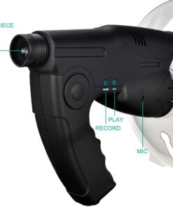 HAUSBELL Listening Device, Scientific Explorer Parabolic Microphone Bionic Ear Electronic Observing Listening Device Digital Device Nature Observing and Listening Device (Headphone Included) Black-headphone Included 29 51Jo65HdpmL