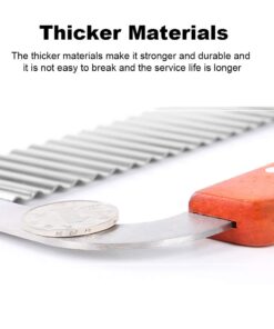 2PCS Stainless Steel Wavy and Straight Soap Mold Loaf Potato Vegetable Cutter Cutting Tool 2PCS Wavy+Straight 13 51JsOT434wL