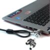 RUBAN Notebook Lock and Security Cable (PC/Laptop) Two Keys 6.2 Foot (Black) only fit Security Slot (7x3mm) 2 51JsWApVMIL