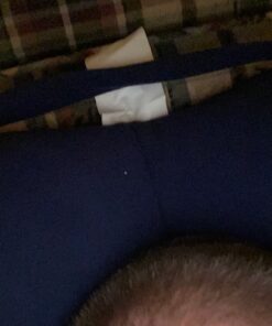 Sunnybay Chiropractic Neck Pillow Recliner- Travel Pillow for Neck Therapy, Stress & Pain Relief - Therapeutics Neck Pillow - Original Neck Support (Medium, Navy Blue) Medium 24 51JumRk8fGL 3