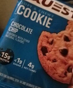 Quest Nutrition Chocolate Chip Protein Cookie; Keto Friendly; High Protein; Low Carb; 12 Count 44 51JwlseST L