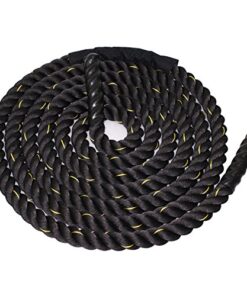 ZENY Exercise Battle Rope 1.5/2 Inch Diameter 30ft/40ft/50ft Length Poly Dacron Workout Exercise Training Rope Core Strength Muscles Building Conditioning Rope Home Gym Equipment 1.5''x30ft 26 51JycwnYfeL